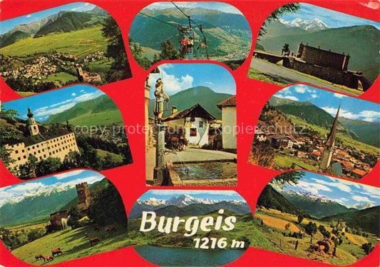 74013701 Burgeis Mals Suedtirol IT Teilansichten Panorama Vinschgau Ortsmotiv mi