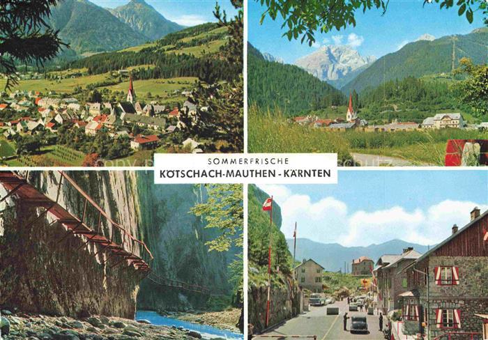 74013725 Mauthen Koetschach-Mauthen Kaernten AT Panorama Sommerfrische Ortsansic