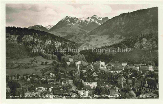 74014120 Feldkirch  Vorarlberg AT mit Gurtispitze vom Ardetzenberg aus gesehen