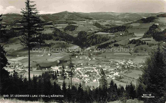 74014122 Bad St Leonhard Lavanttal Kaernten AT Panorama Blick ins Tal