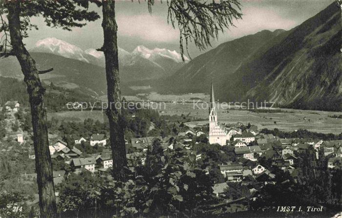 74014124 Imst Tirol AT Gesamtansicht mit Alpenpanorama