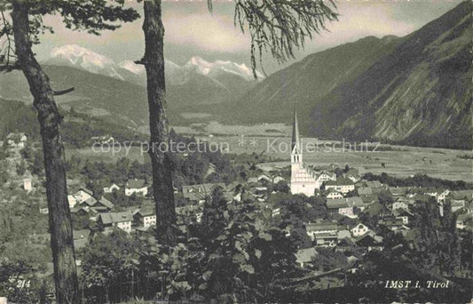 74014130 Imst Tirol AT Gesamtansicht mit Alpenpanorama