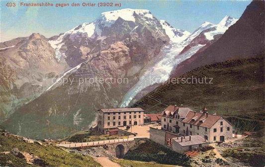 74014139 Stilfserjoch 2750m Passo dello Stelvio IT Ferdinandshoehe mit Blick geg