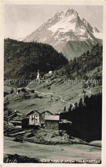 74014147 Heilig Kreuz Vent Soelden Tirol AT Panorama Blick gegen Taleitspitze