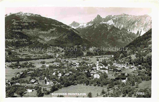 74014247 Schruns Tschagguns Vorarlberg AT Panorama Montafon