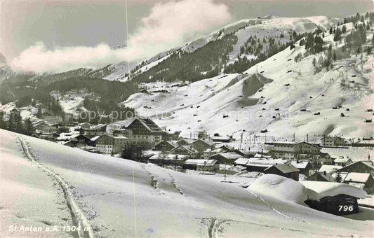 74014250 St Anton Arlberg Tirol AT Panorama Wintersportplatz Alpen