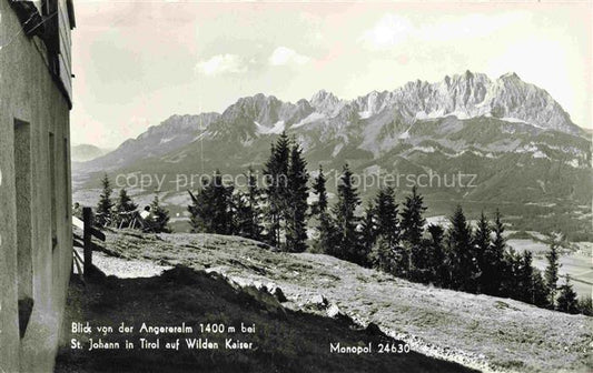 74014258 St Johann Tirol AT Panorama Blick von der Angereralm