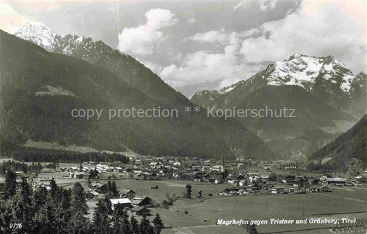 74014263 Mayrhofen  Zillertal Tirol AT Panorama Blick gegen Tristner und Gruenbe