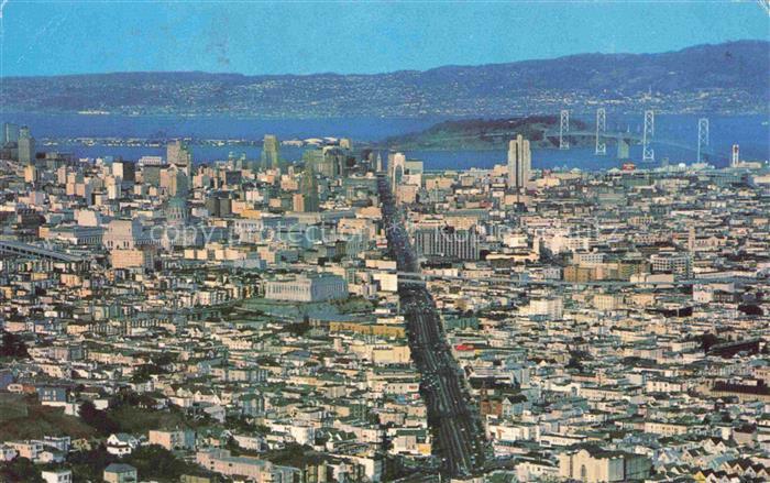 74014557 SAN FRANCISCO California USA View of the city from Twin Peaks