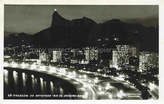 74014560 RIO DE JANEIRO Brazil Enceada do Botafogo Nachtaufnahme