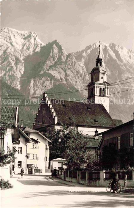 74014570 Maria Absam Hall Tirol AT Ortszentrum Kirche Alpen