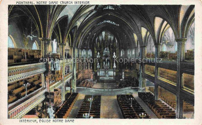 74014610 MONTREAL  QUEBEC Canada Intérieur de l'Eglise Notre Dame