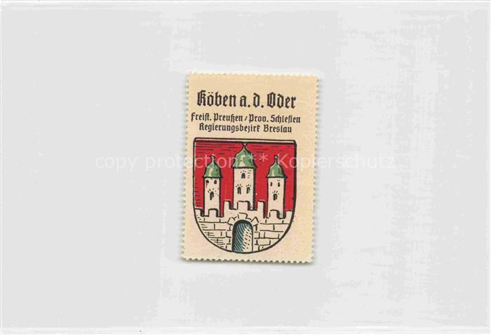 74015731 Koeben Oder Niederschlesien Chobienia PL Freistaat Preussen Prov. Schle