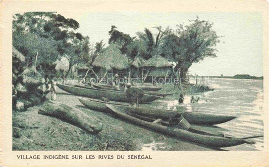 74014976 Senegal Village indigène sur les Rives du Sénégal