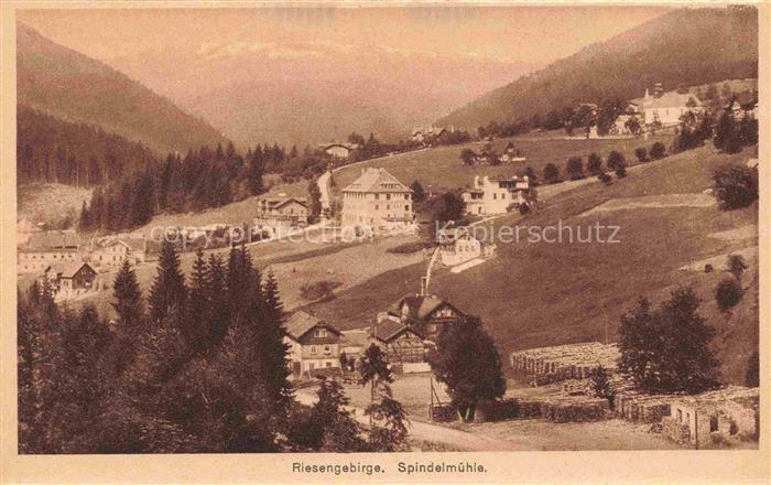 74015001 Spindelmuehle Riesengebirge Spindleruv Mlyn CZ Panorama