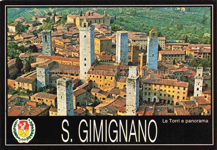 74015069 San Gimignano Toscana IT Le Torri e panorama veduta aerea