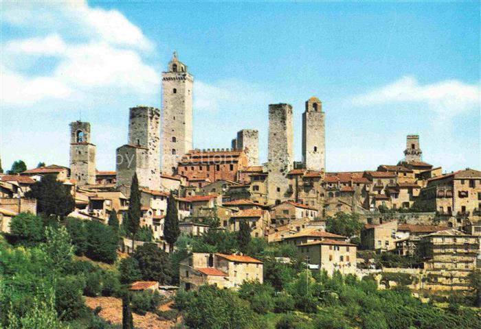 74015074 San Gimignano Toscana IT Panorama el torri Tuerme der Stadt