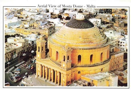 74015582 Malta  Insel Aerial view of Mosta Dome