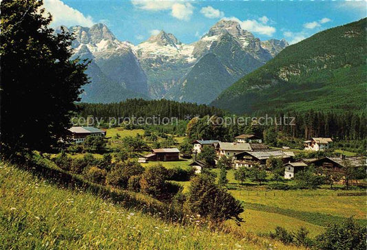 74015844 Au Lofer Panorama Bergdorf Luftkurort Sommerfrische Loferer Steinberge