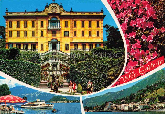 74015846 Tremezzo Lago di Como Lombardia IT Villa Carlotta Fahrgastschiff Comers