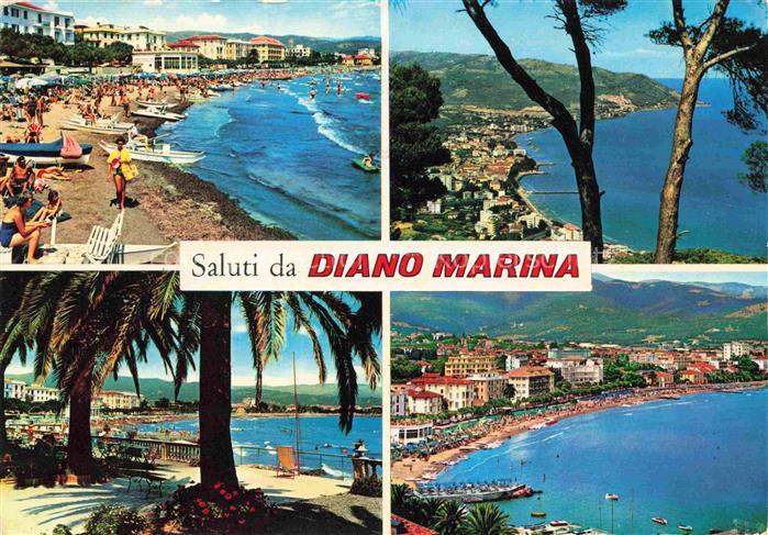 74015851 Diano Marina Liguria IT Kuestenpanorama Strand Promenade