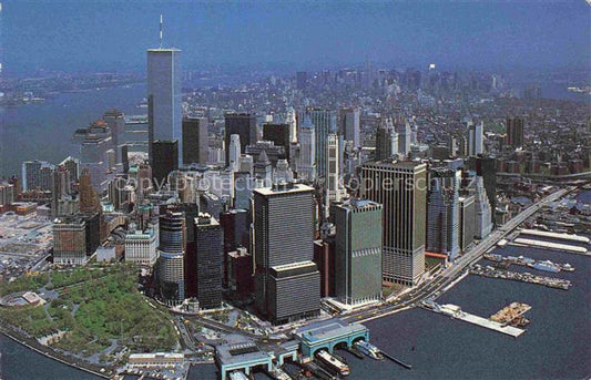 74015921 Manhattan  NEW YORK USA Lower Manhatten Panorama Skyline Financial Dist