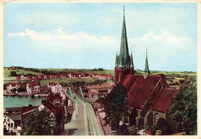 74015979 Sonderborg DK Teilansicht mit Kirche