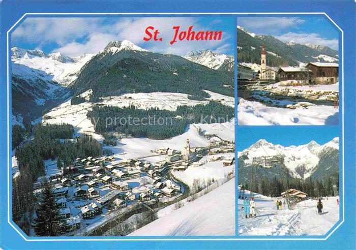 74015999 St Johann Ahrntal Suedtirol IT Winterpanorama Wintersportplatz Alpen Sk