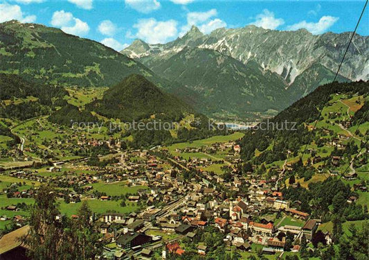 74016017 Schruns Tschagguns Vorarlberg AT Panorama Blick ins Tal mit Golm und Zi