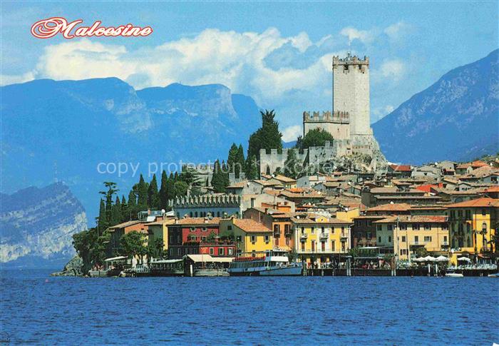 74016021 Malcesine Lago di Garda Ansicht vom Gardasee aus