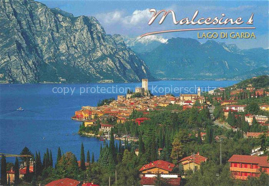 74016022 Malcesine Lago di Garda Panorama Gardasee Alpen