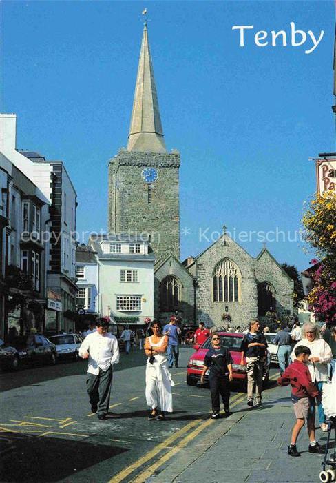 74016234 Tenby Pembrokeshire Wales UK High Street Church