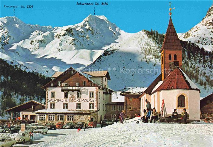 74016291 Kurzras Schnalstal Suedtirol IT Sporthotel Kurzras Kirche Wintersportpl