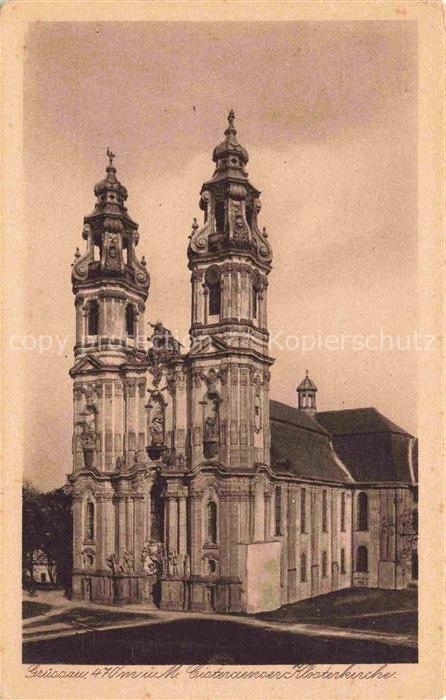 74016842 Gruessau Krzeszow Niederschlesien PL Klosterkirche 18. Jhdt. Kupfertief