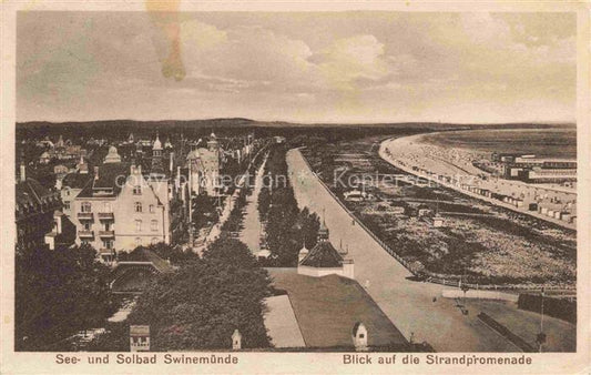 74017056 Swinemuende SWINOUJSCIE PL Panorama Blick auf die Strandpromenade