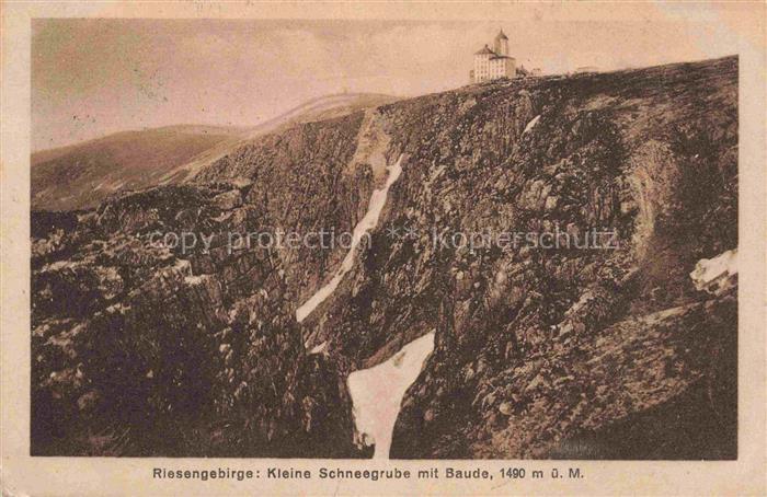 74018184 Kleine-Schneegrube Riesengebirge PL mit Bergbaude Riesengebirge