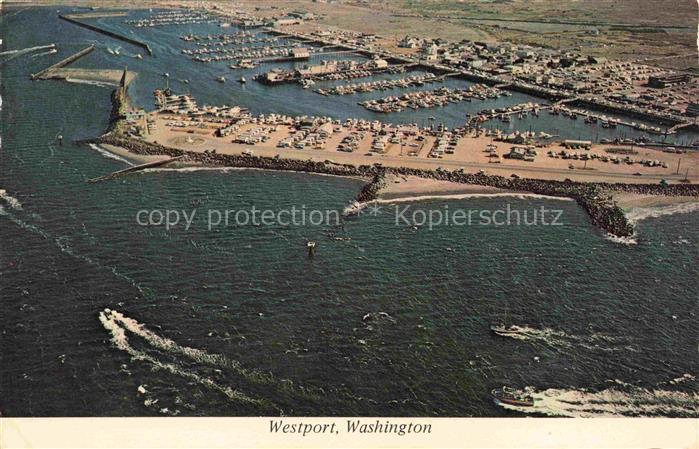 74017598 Westport Washington Sheltered harbor Salmon fishing Capital aerial view