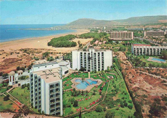 74017600 Agadir Maroc Vue générale aérienne Hôtels Plage