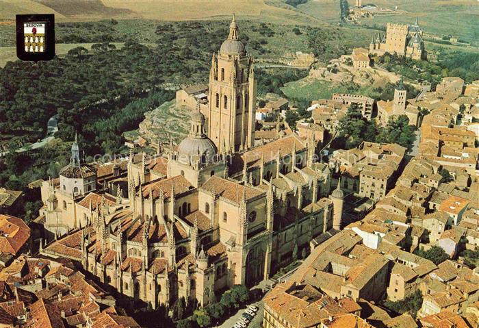 74017696 Segovia Castilla y Leon ES Vista aérea de la catedral