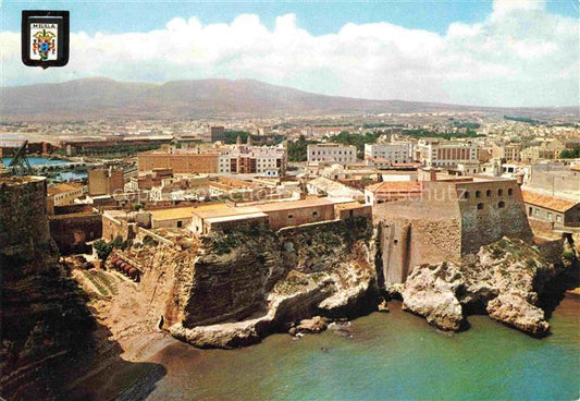 74017708 Melilla ES Playa de los Galápagos y Monte Gurugú vista aérea