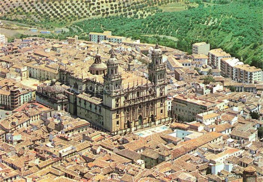 74017710 Jaen Vista parcial y catedral vista aérea