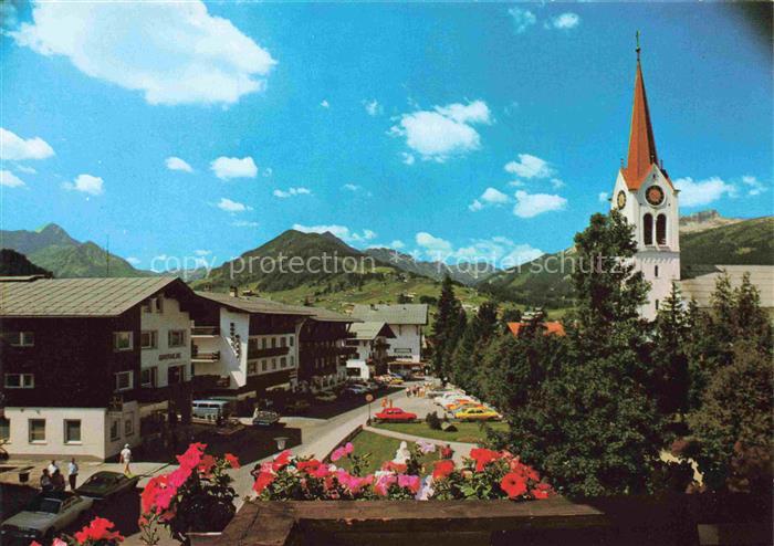 74017926 Riezlern Kleinwalsertal Vorarlberg Ortsmotiv mit Kirche