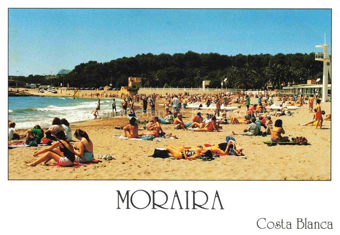 74018240 Moraira Alicante ES Playas Strandleben