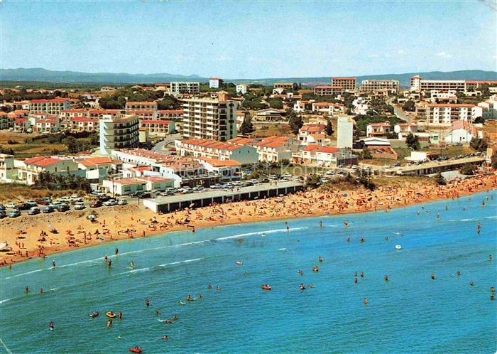 74018245 La Escala Costa Brava ES Playa de Riells vista aérea