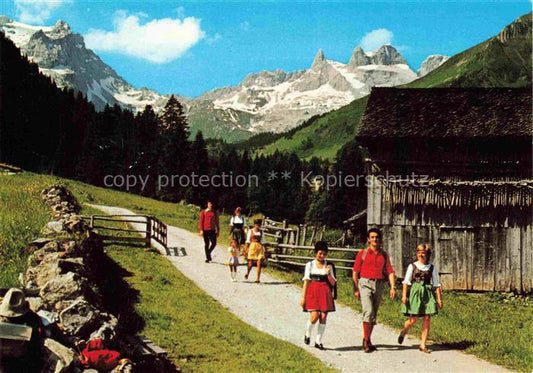 74018246 Gauertal Wanderung im Montafon Drei Tuerme und Sulzfluh Raetikon