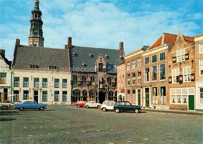 74018258 Middelburg  Zeeland NL Damplein met Gistpoort