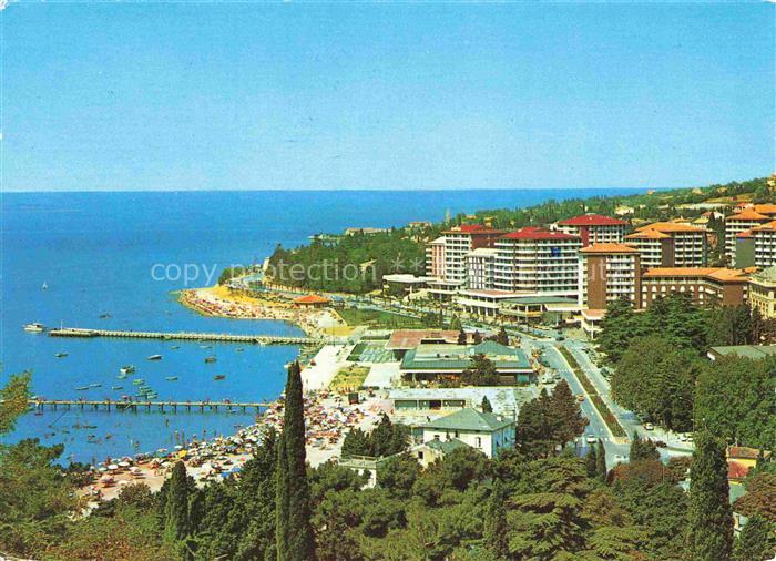 74018274 Portoroz Portorose Piran Istrien Slovenia Kuestenpanorama Strand Hotels