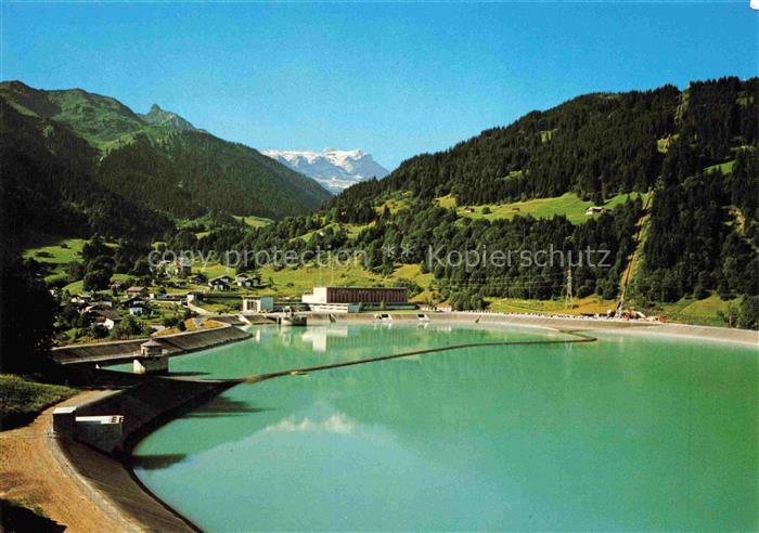 74018282 Latschau Tschagguns AT Stausee Blick gegen Tschaggunser Mittagspitze Sc