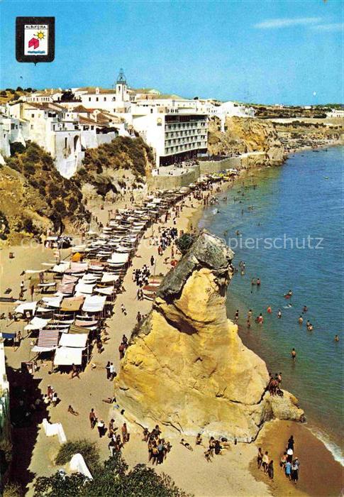 74018296 Albufeira PT Vista general da praia Strand