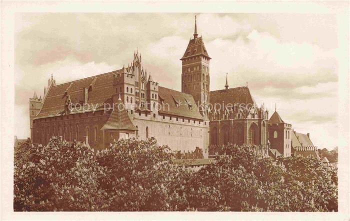 74018461 Marienburg   Westpreussen MALBORK PL Hochschloss Suedost-Ansicht